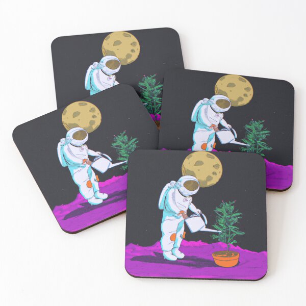 Artikelvorschau, Astronaut, der seine Topfpflanze anbaut entworfen und verkauft von SpaceyandLazy.