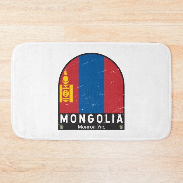 Item preview, Mongolia Flag Emblem Distressed Vintage designed and sold by KrisSidDesigns.