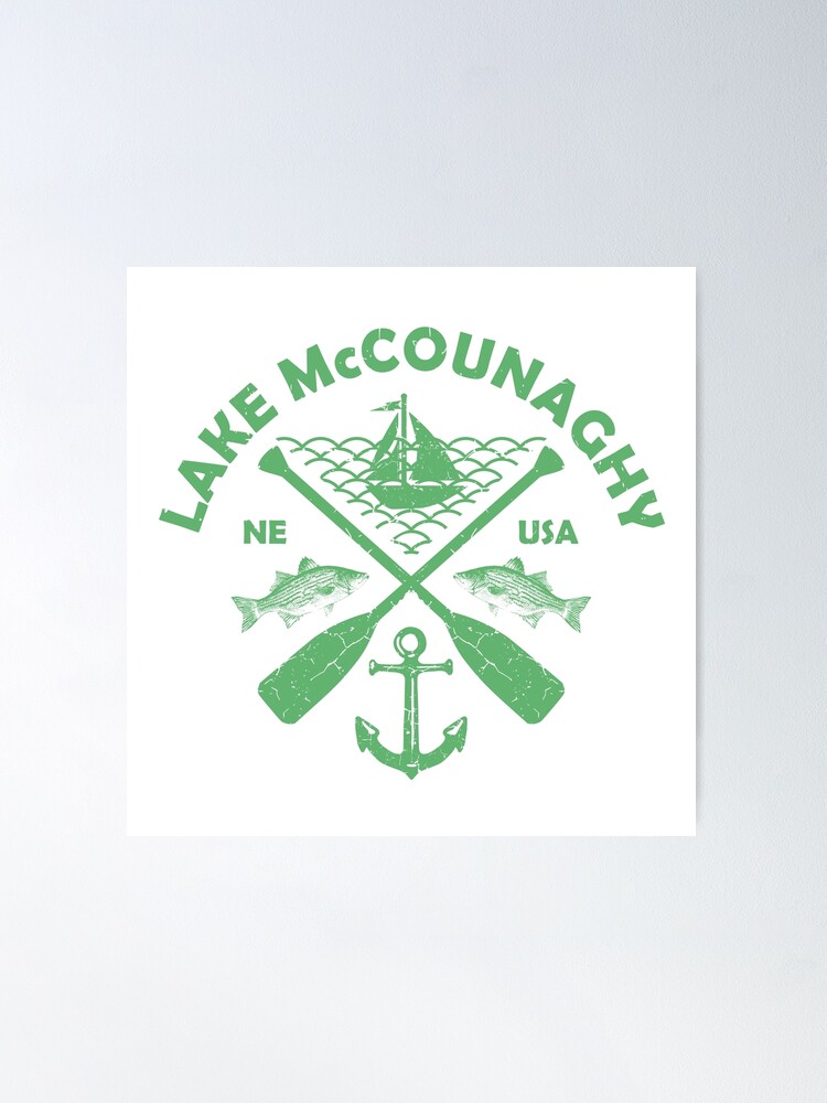 Lake Placid, New York, Fishing Boat Paddle Adventure Sticker for Sale by  JahmarsArtistry