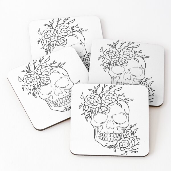Item preview,  Skull and Rose Drawing designed and sold by Tonytops ⭐⭐⭐⭐⭐.