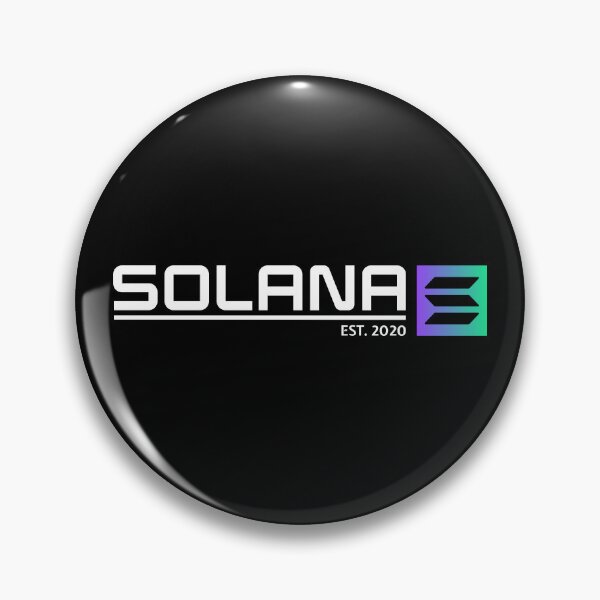 Item preview, Solana SOL Crypto Altcoin - Minimalist Logo Est.2020 designed and sold by CryptoMoods.