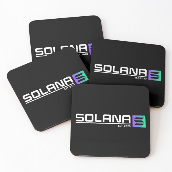 Item preview, Solana SOL Crypto Altcoin - Minimalist Logo Est.2020 designed and sold by CryptoMoods.
