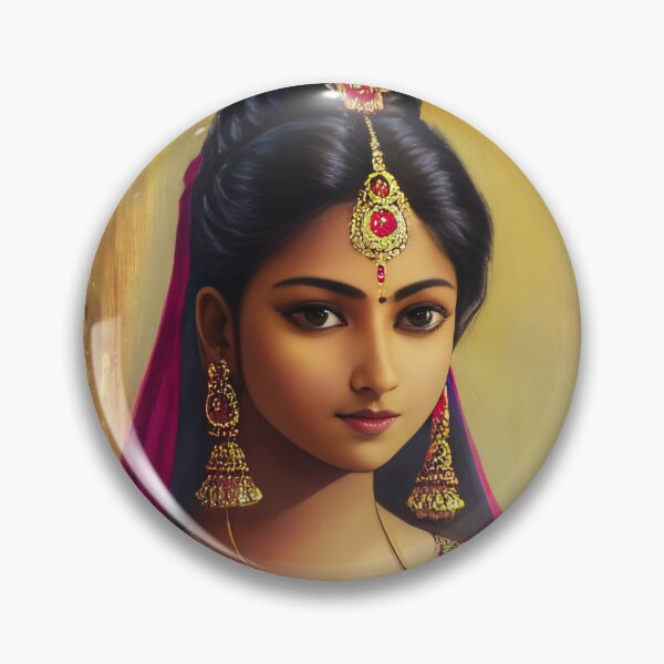 Sexy Indian Woman Pins and Buttons for Sale