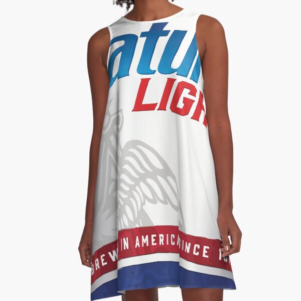 Natty Light Vestido acampanado