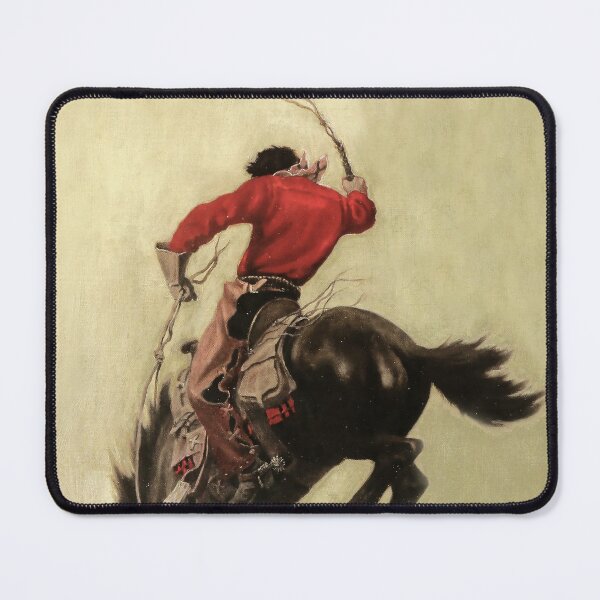 Item preview, “Bucking Bronco” Magazine Cover by NC Wyeth designed and sold by PatricianneK.