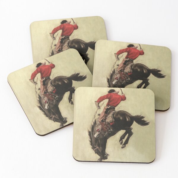 Item preview, “Bucking Bronco” Magazine Cover by NC Wyeth designed and sold by PatricianneK.
