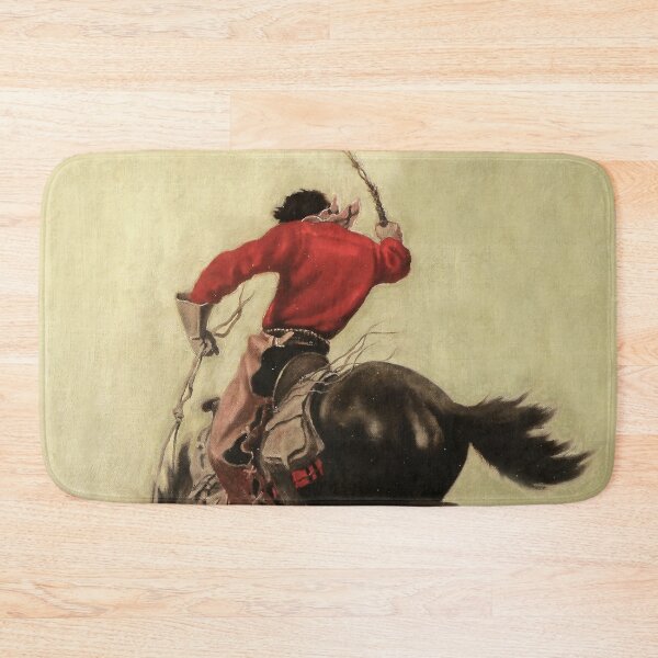 Item preview, “Bucking Bronco” Magazine Cover by NC Wyeth designed and sold by PatricianneK.