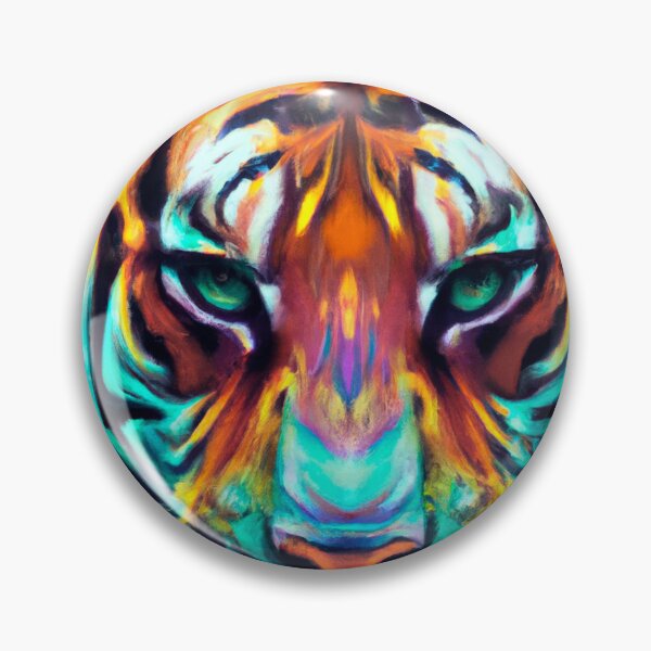 Item preview, Psychedelic tiger designed and sold by Timegraf.