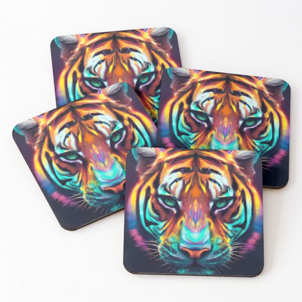 Item preview, Psychedelic tiger designed and sold by Timegraf.
