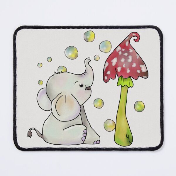 Item preview, Elephant and mushroom designed and sold by Blumchen.