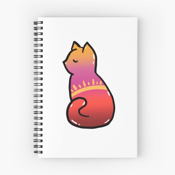 Item preview, Sunset Cat Sticket Illustration designed and sold by Saritas Boutique Shop.