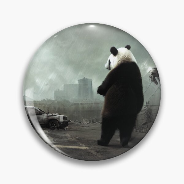 Item preview, Panda in a destroyed city. designed and sold by Maniock.