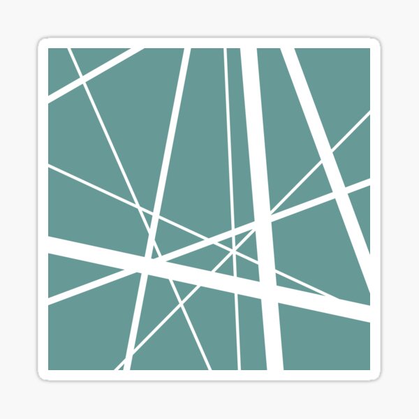Item preview, Pattern lines with colorful triangles turquoise, green, white designed and sold by Graphic-Color.