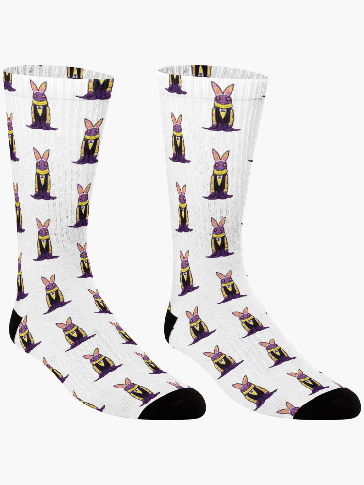 Thumbnail 3 of 5, Socks, Pink Rabbit designed and sold by mayza-shop.