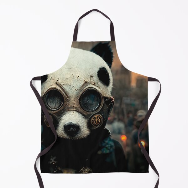 Item preview, Panda wearing a gas mask. designed and sold by Maniock.