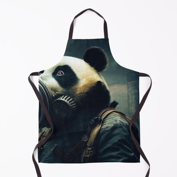 Item preview, Panda wearing a gas mask. designed and sold by Maniock.