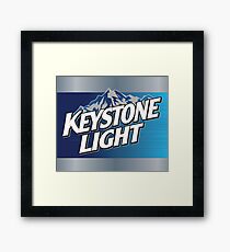 Keystone Light Framed Print