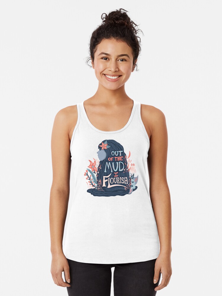 Thumbnail 1 of 3, Racerback Tank Top, Out Of the Mud designed and sold by Owlina-Art.