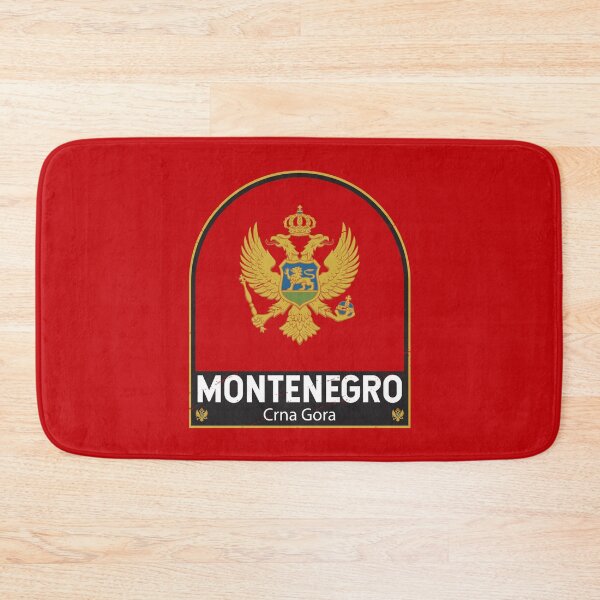 Item preview, Montenegro Flag Emblem Distressed Vintage designed and sold by KrisSidDesigns.