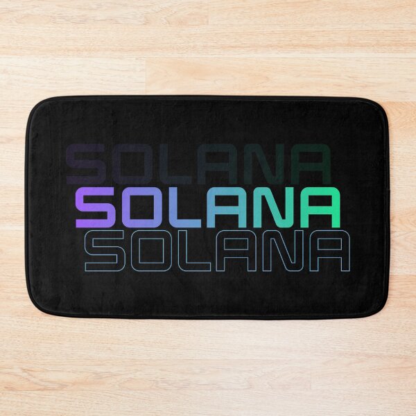 Item preview, Solana SOL Crypto Altcoin - Triple Solana Text Logo designed and sold by CryptoMoods.