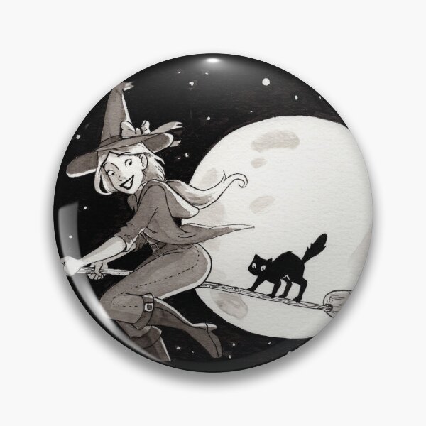 Item preview, Flying Witch Kitten Training designed and sold by PaperRain.