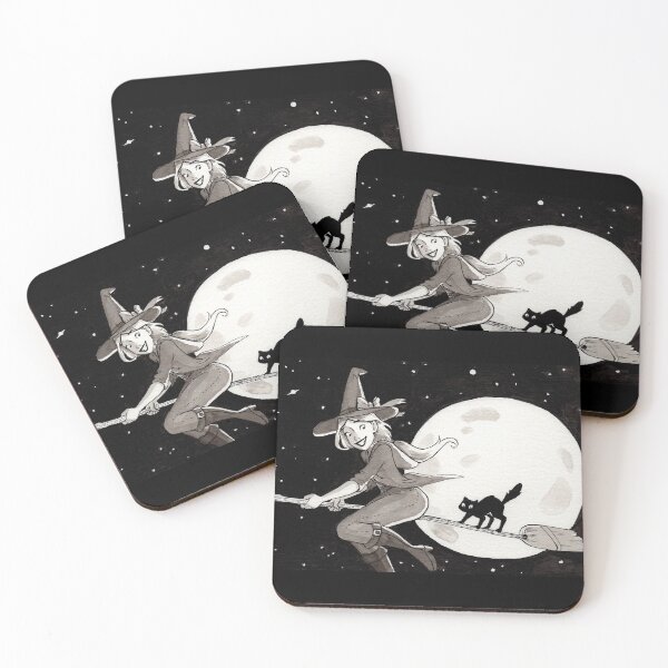 Item preview, Flying Witch Kitten Training designed and sold by PaperRain.