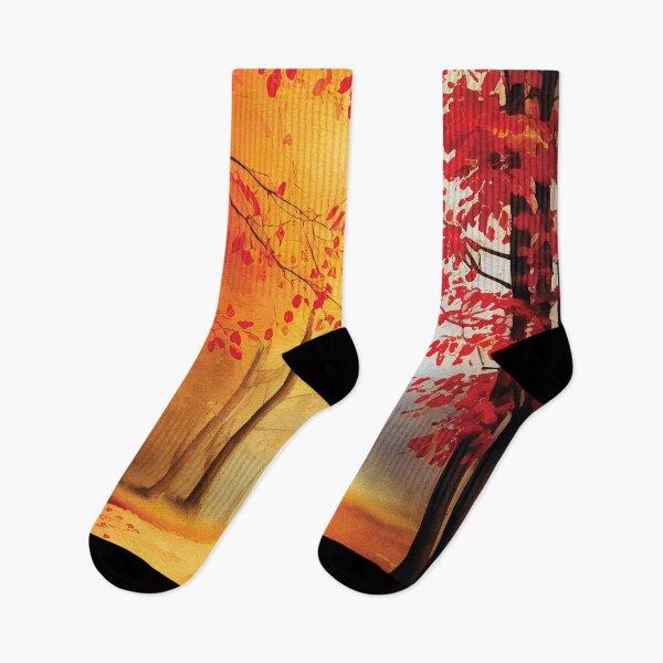 Item preview, Autumn Themed Forest At Sunset designed and sold by AnuGoldPrints.