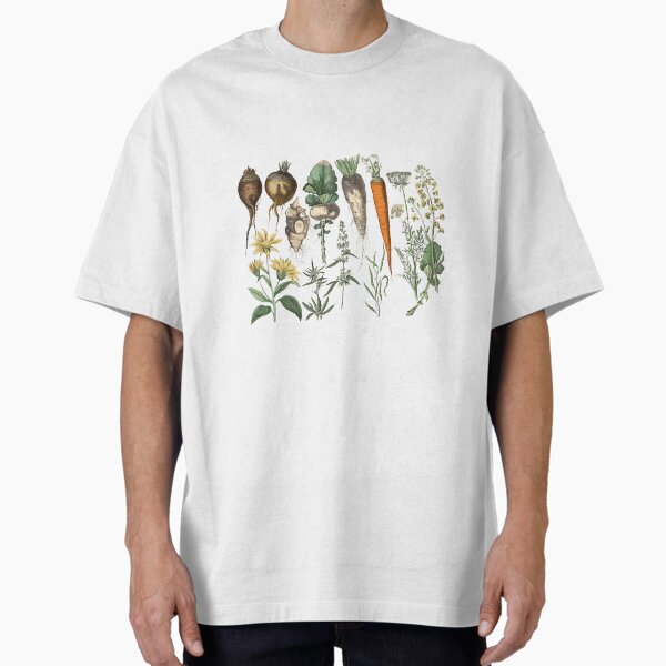 Vegetables Lloyd Library White Oversized T-Shirt