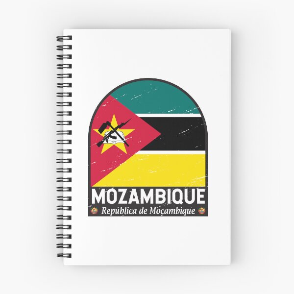 Artikelvorschau, Mosambik-Flaggen-Emblem im Used-Look entworfen und verkauft von KrisSidDesigns.