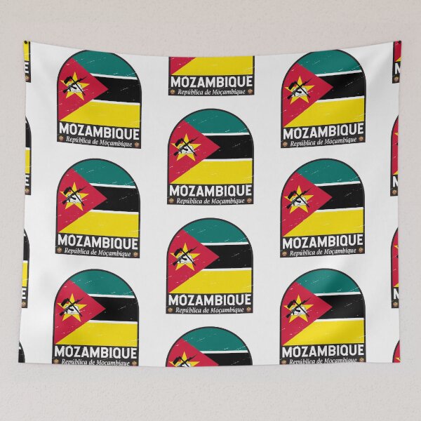 Item preview, Mozambique Flag Emblem Distressed Vintage designed and sold by KrisSidDesigns.