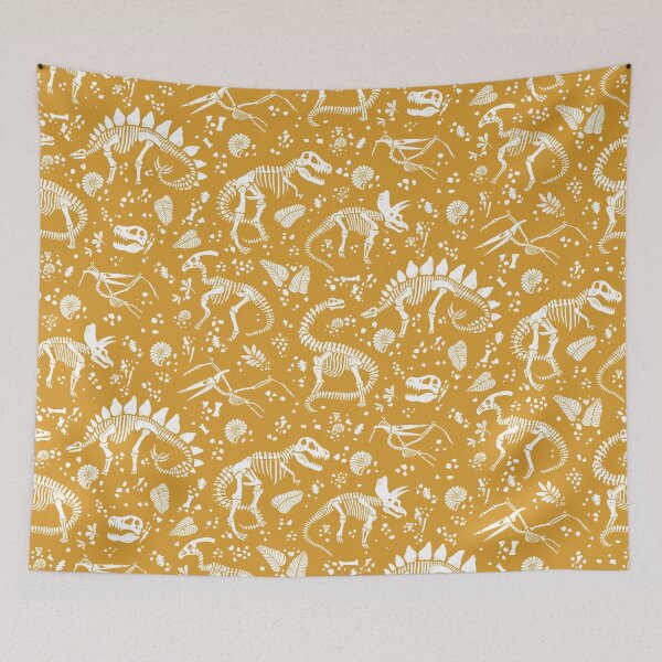 Item preview, Excavated Dinosaur Fossils - Mustard designed and sold by latheandquill.