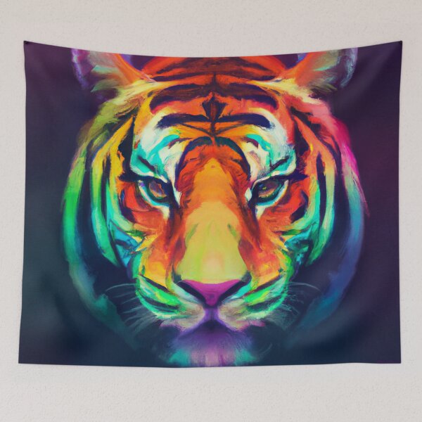 Item preview, Psychedelic Tiger designed and sold by Timegraf.
