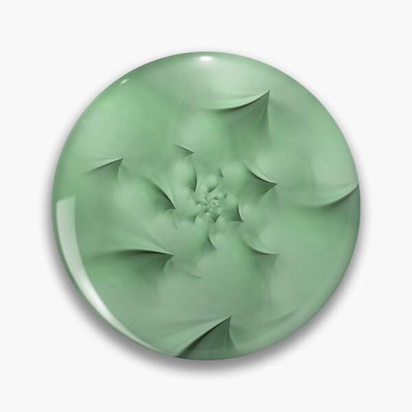 Item preview, many single peaks in shades of green in a spiral design designed and sold by mister-john.
