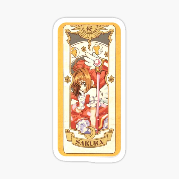 Tarjeta Sakura Kinomoto - CardCaptor Sakura Pegatina