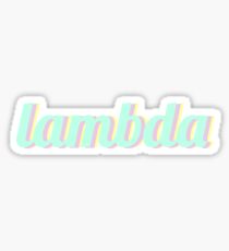 Lambda Sticker
