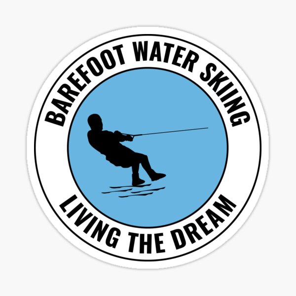 "Barefoot Waterskiing Freestyle Water Sport" Sticker for Sale by
