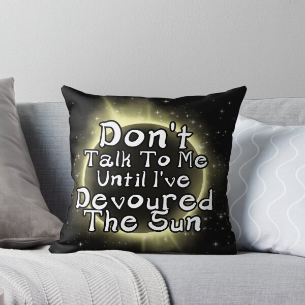 Devour The Sun Throw Pillow