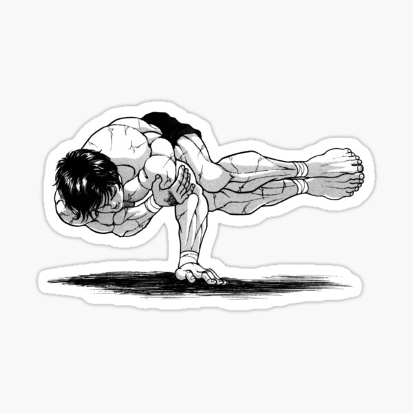 Pose de Baki Hanma Sticker
