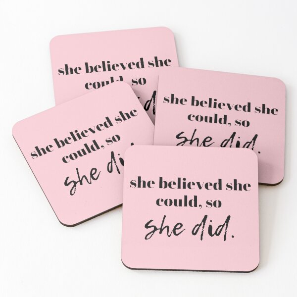 Item preview, she believed she could so she did  designed and sold by noha alzohbi.