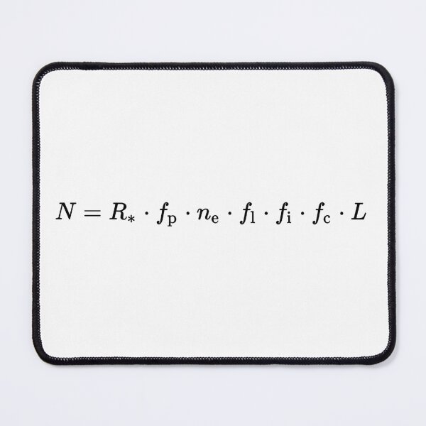 Item preview, Drake equation, life in outer space, physics and science designed and sold by NoetherSym.