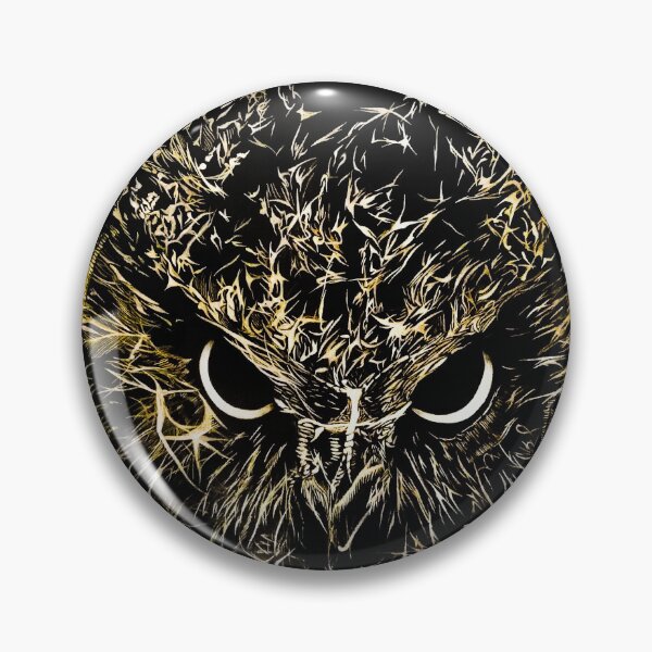 Item preview, Gold Owl Acrylic Painting designed and sold by SKornackiArt.