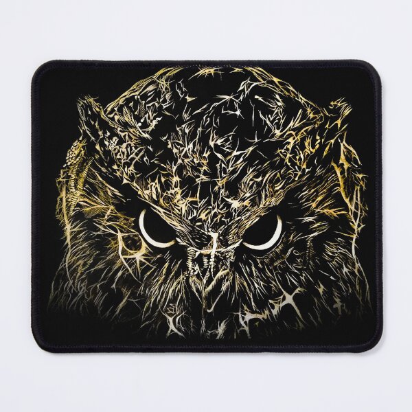 Item preview, Gold Owl Acrylic Painting designed and sold by SKornackiArt.