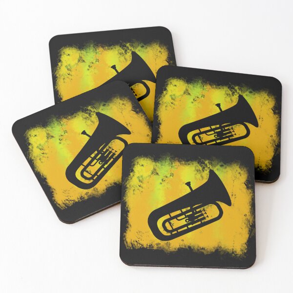 Item preview, Vintage Yellow Cloud - Tuba designed and sold by BandMomDesigns.