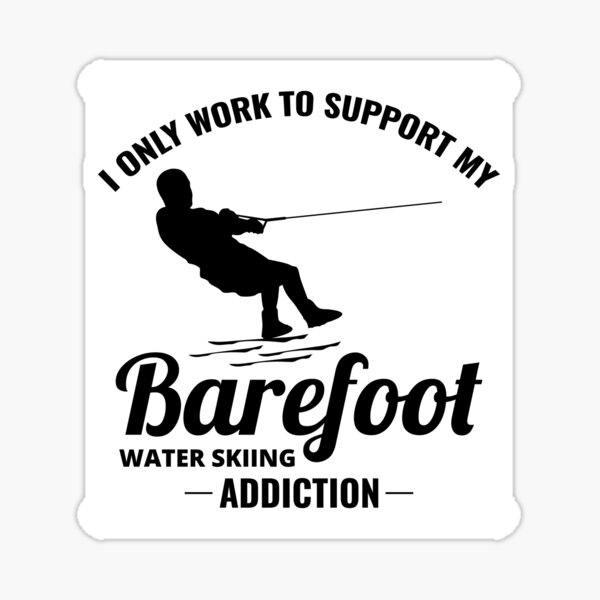 "Barefoot Waterskiing Freestyle Water Sport" Sticker for Sale by