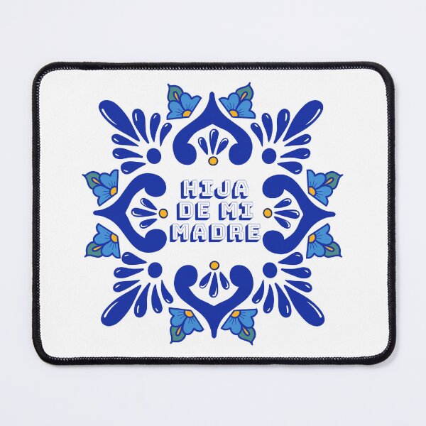 Item preview, Mexican Blue Tile Hija De Mi Madre Latino Sayings Talavera designed and sold by Francielandia.