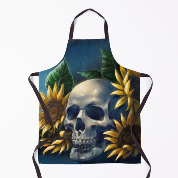 Item preview, Skull and Sunflowers designed and sold by FaerytaleWings.