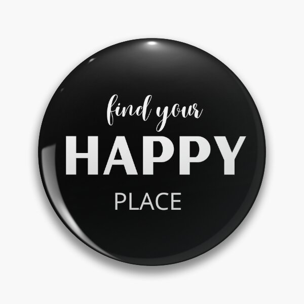 Item preview, Find your happy place in white letters designed and sold by CreativeSun92.