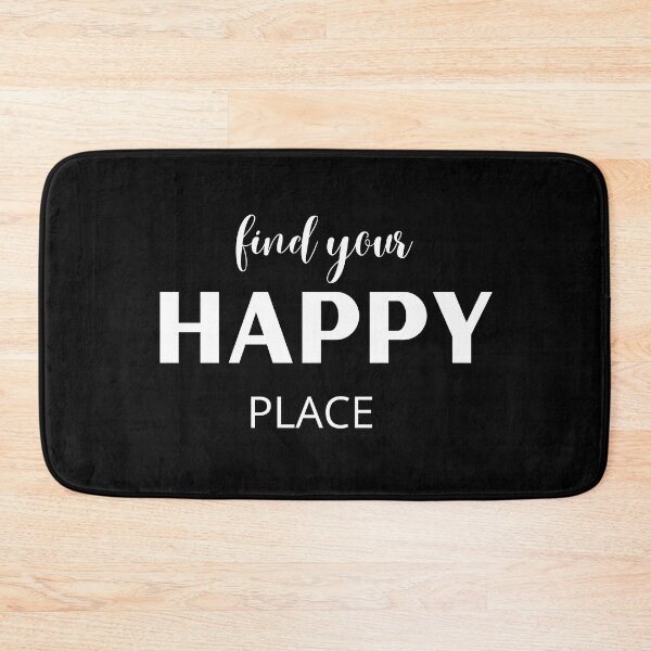 Item preview, Find your happy place in white letters designed and sold by CreativeSun92.