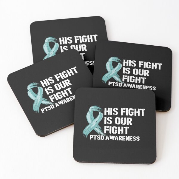 Item preview, PTSD blue ribbon his fight is my fight  designed and sold by Majesticoo.