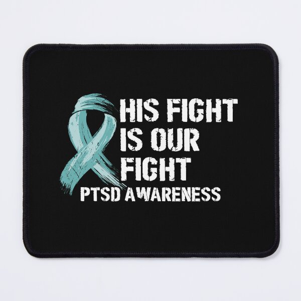 Item preview, PTSD blue ribbon his fight is my fight designed and sold by Majesticoo.